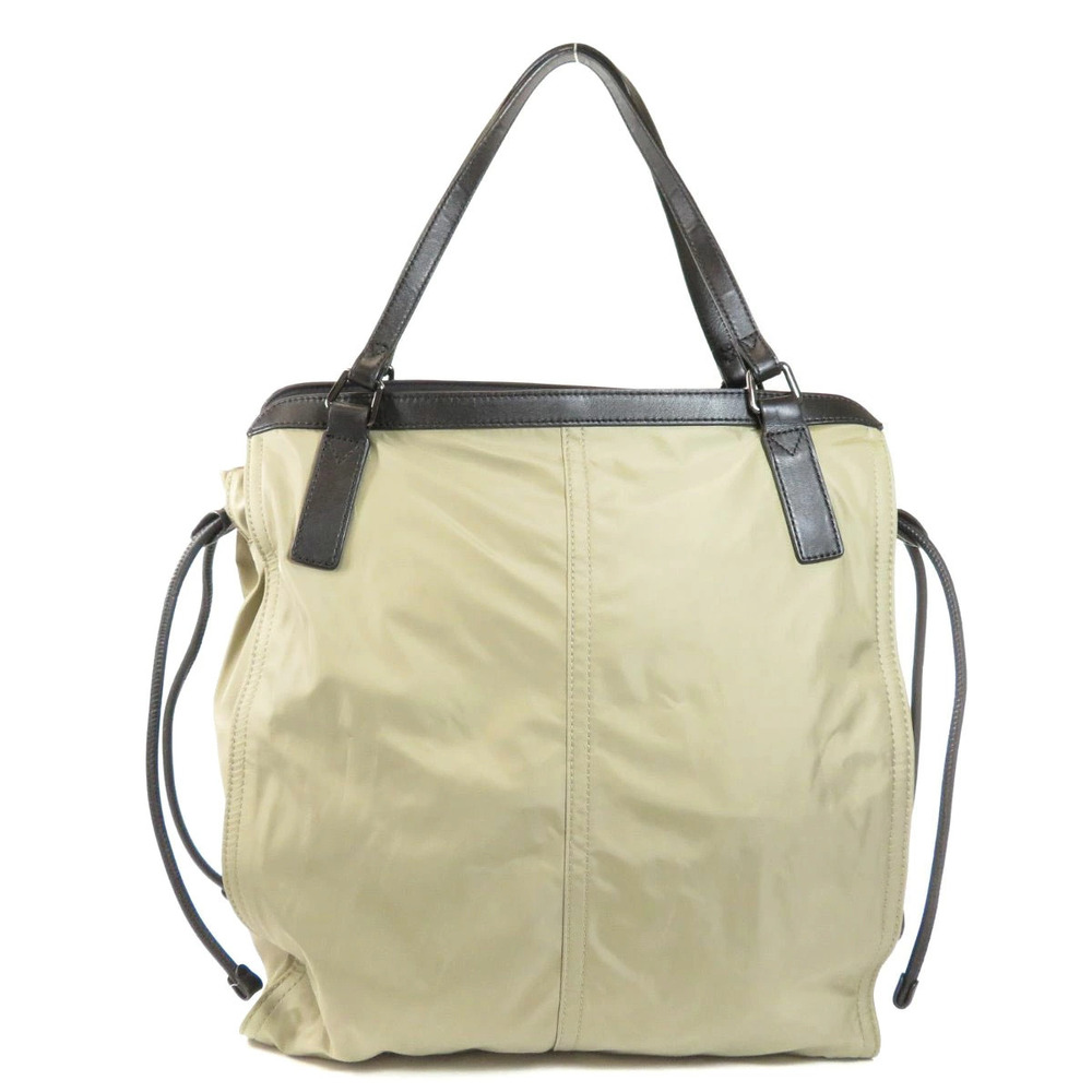 Burberry motif leather tote bag
